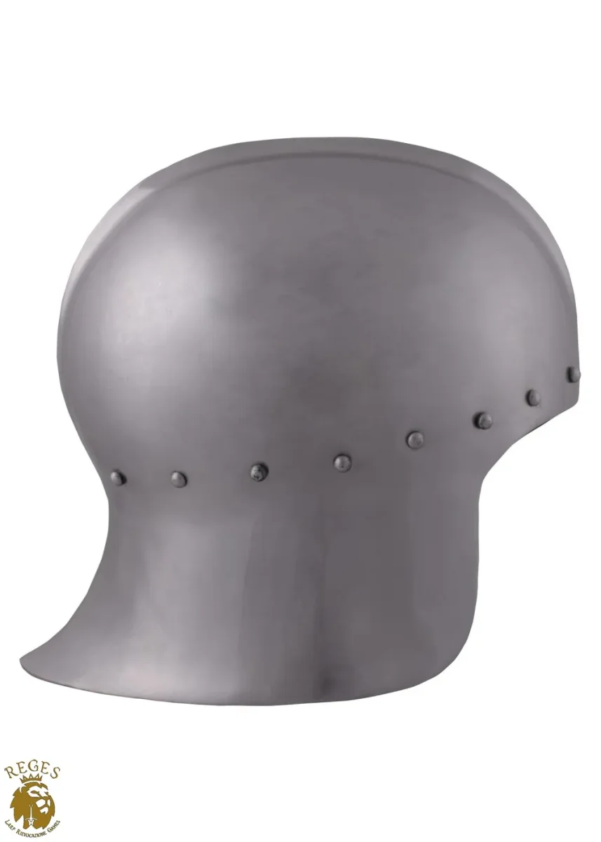 Elmo Archer Inglese, 15° secolo, acciaio 1.6 mm - immagine 3