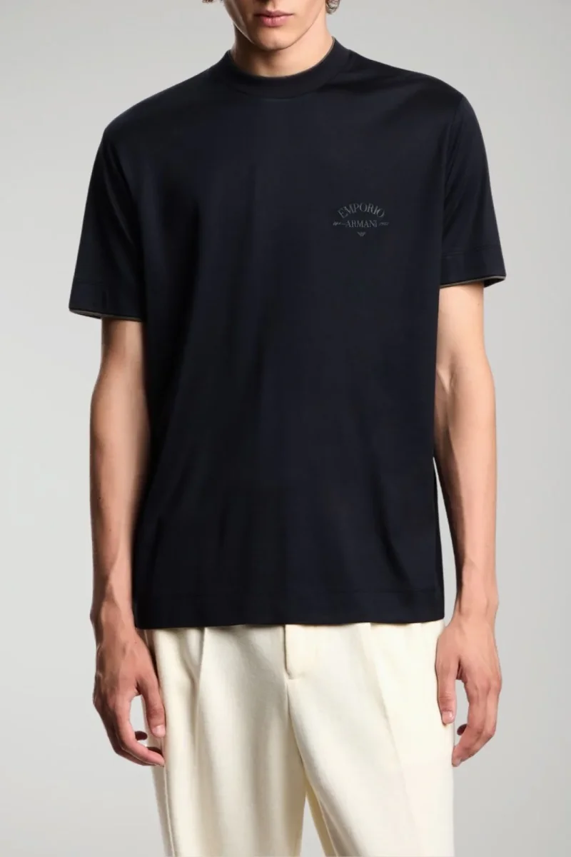Emporio Armani T Shirt uomo con dettaglio - immagine 3