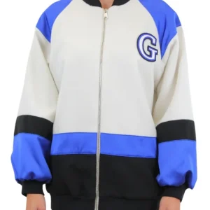 Gaelle Bomber Donna over con dettagli in raso
