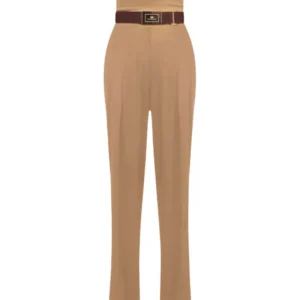 Elisabetta Franchi tuta donna stretch con lacci criss-cross